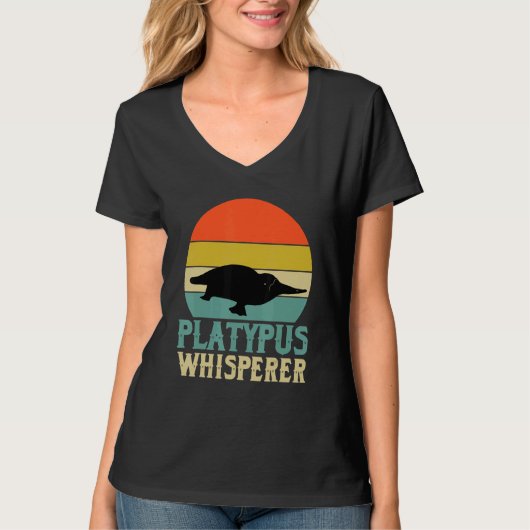 T-shirt Platypus Whisperer Apparel Platypuses   (Devant)