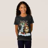 T-Shirt Platypus Xmas Lumière Arbre Santa Hat Platypus Chr (Devant entier)