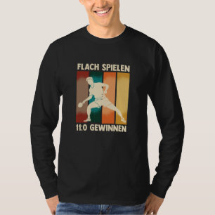 T-shirt Play Flat Win 11:0 Table Tennis Ball Ping Pong