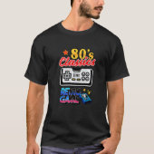 T-shirt Play Game 80's Classic Controller Retro Game Graph (Devant)