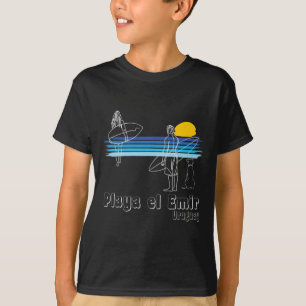 T-shirt Playa El Emir Uruguay, Plage de surf gars fille de