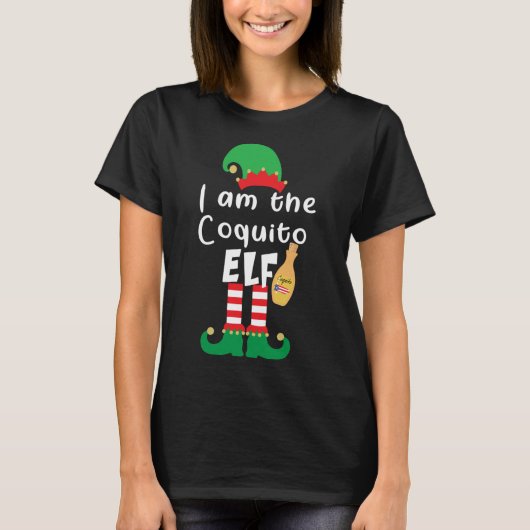 T-shirt Playa Serena Funny Christmas Coquito ELF Funny Pue (Devant)
