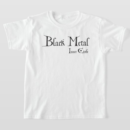 T-shirt Playera Black Metal Logo (black ink) (Poser)