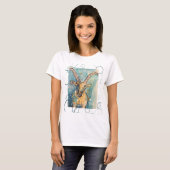 T-shirt playera con dibujo original zodiaco capricorn (Devant entier)