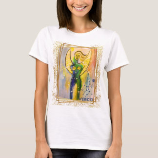 T-shirt playera con dibujo original zodiaco virgo