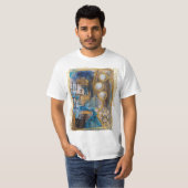 T-shirt playera con diseño de pintura original abstracta (Devant entier)