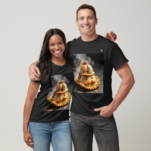 T-shirt playera con estampado "comandante empanadas" (Unisexe)