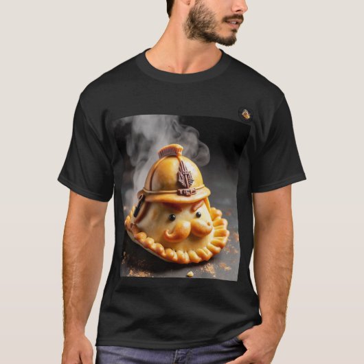 T-shirt playera con estampado "comandante empanadas" (Devant)