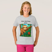 T-shirt Playera de Oso perezoso costarricense. (Devant entier)