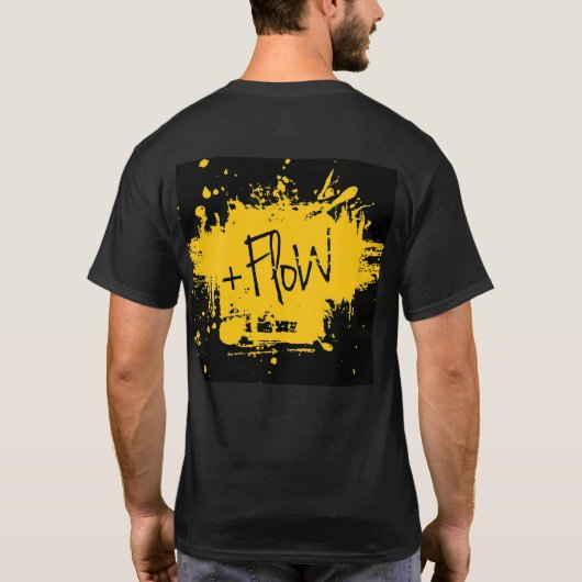 T-shirt Playera +Flow, playera con logo  (Dos)