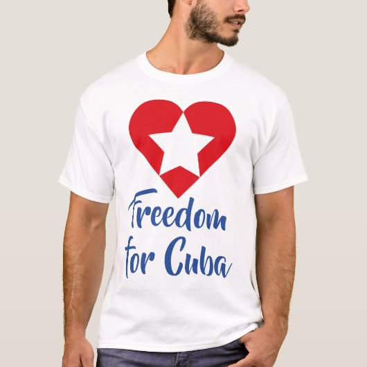 T-shirt Playera Freedom for Cuba (Devant)