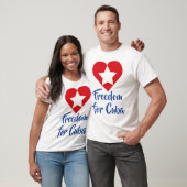 T-shirt Playera Freedom for Cuba (Unisexe)