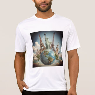 T-shirt playera ligera en blanco