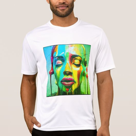 T-shirt playera ligera en blanco (Devant)