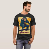 T-shirt Playera monkey skater  (Devant entier)