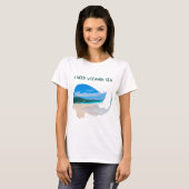 T-shirt playera ola de agua y peces, fluye como el agua (Devant entier)