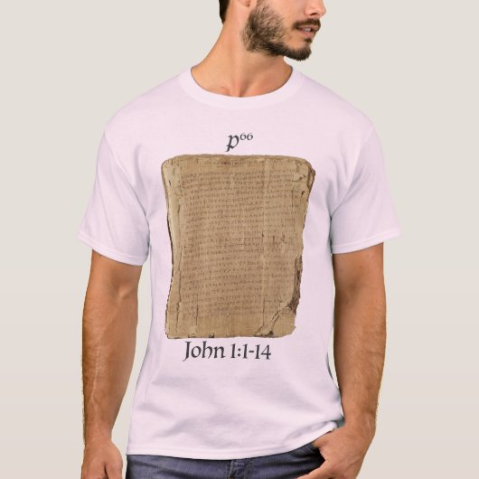 T-shirt Playera P66 Jn 1:1-14 (Devant)