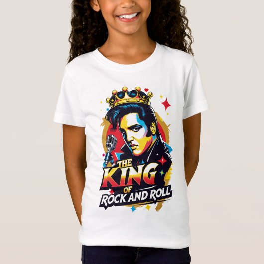 T-Shirt Playera  The King of Rock and Roll (Devant)