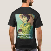 T-shirt Playera the rainy a coffee (Dos)