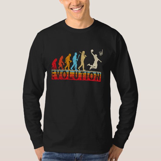 T-shirt Players De Basket-Ball Retro Evolution (Devant)