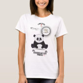 T-shirt Playful Panda Shirt | Fun Cartoon Panda Art 🐼💚 (Devant)