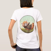 T-shirt Playful Red Panda Forest Tee (Dos)