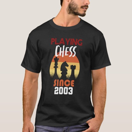 T-shirt Playing chess since 2003 (Devant)