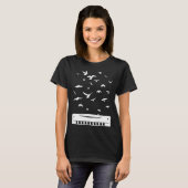 T-shirt Playing Harmonica Player Harmonica Instrument (Devant entier)