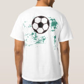 T-shirt Playing soccer graphic black (Dos)