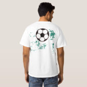 T-shirt Playing soccer graphic black (Dos entier)