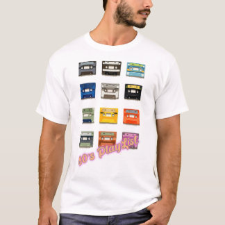 T-shirt Playlist des années 80, style Vintage rétro unisex