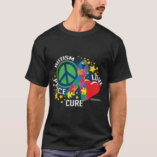 T-shirt PLC d'autisme (Devant)