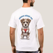 T-shirt Please Adopt Me – Cute Rescue Dog Illustration wit (Dos)