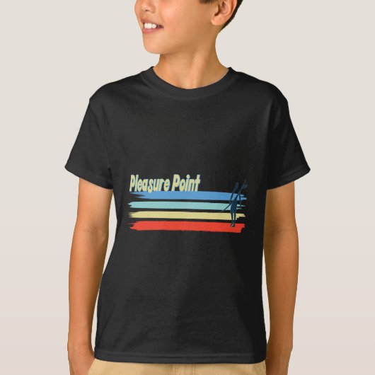T-shirt Pleasure Point Surf Beach, Surfing Guy For Men Wom (Devant)
