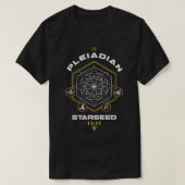 T-shirt Pleiadian Starseed Code de lumière Géométrie sacré (Design devant)