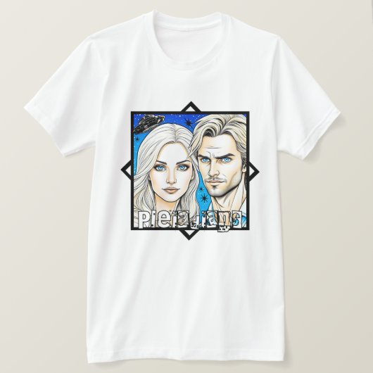 T-shirt Pléiadien Extra Terrestres et OVNI (Design devant)