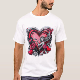 T-shirt Plein d'amour Fille Saint-Valentin