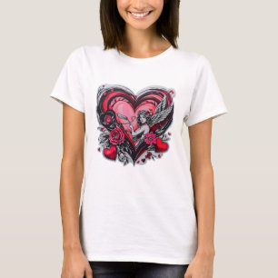 T-shirt Plein d'amour Valentin Fille