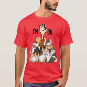 T-shirt Plein de cochons de Guinée Je suis OK drôle Amateu