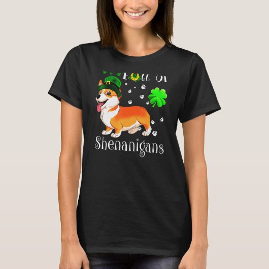 T-shirt Plein De Shenanigans Corgi (Devant)