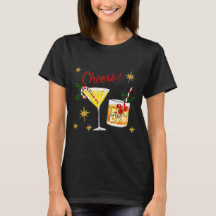 T-shirt Plein De Vacances Srit Cheers Martini Noël Boisson