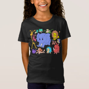 T-Shirt Plein d'énergie ! Douze animaux joyeux.