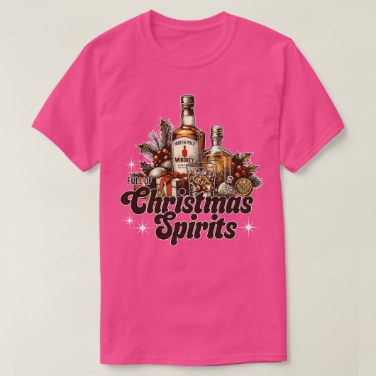 T-shirt Plein d'esprits de Noël (Design devant)