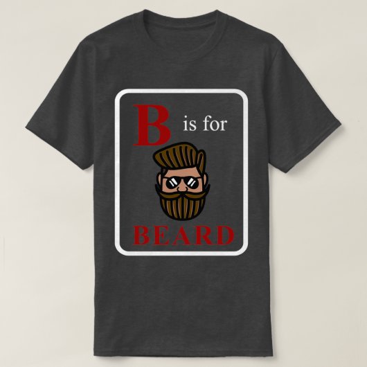 T-shirt Pleine barbe Enceintes Drôle Barbe Complète 3 (Design devant)