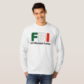 T-shirt Pleine Blooded longue douille blanche italienne T (Devant entier)