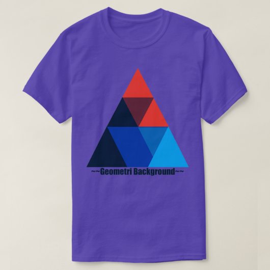 T-shirt Pleine couleur géométrique Abstraite (Design devant)