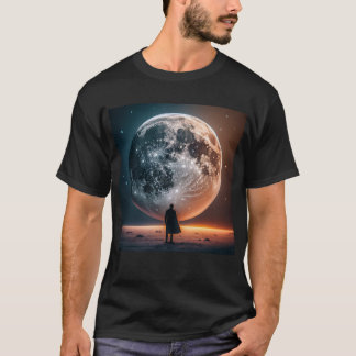 T-shirt Pleine lune accueille un voyageur solitaire