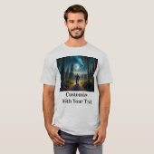 T-shirt Pleine lune Bigfoot Night Woods (Devant entier)