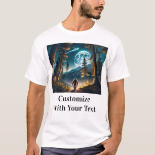 T-shirt Pleine lune Bigfoot Night Woods