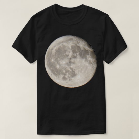 T-shirt Pleine lune ciel la nuit la lune (Design devant)